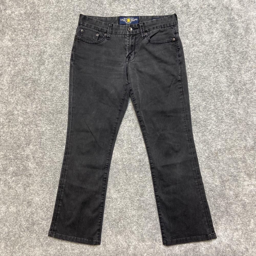 Lucky Brand‎ The Sweet Jean Boot Women's Size 4/27 Reg Dark Gray Denim